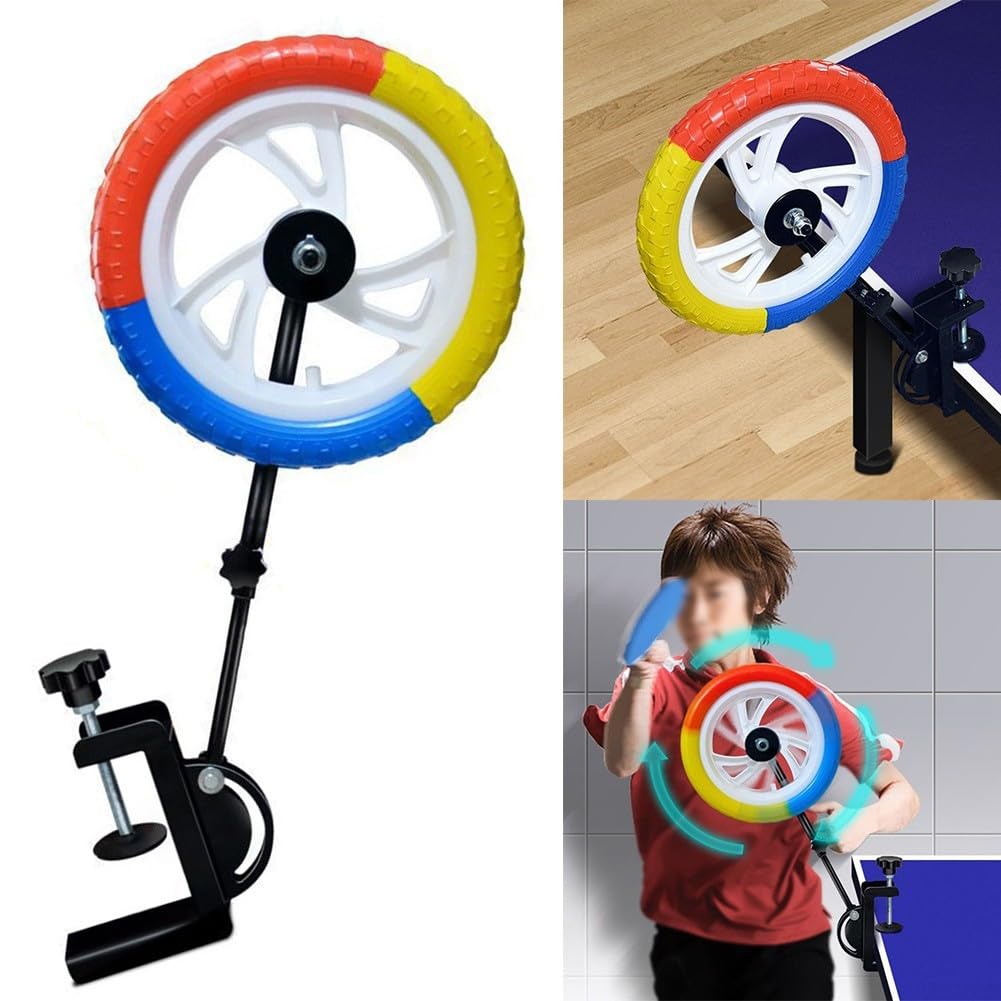 Topspin - Robot professionale per allenamento ping pong, dispositivo di allenamento per ping pong, regolabile, retrattile, 27 cm
