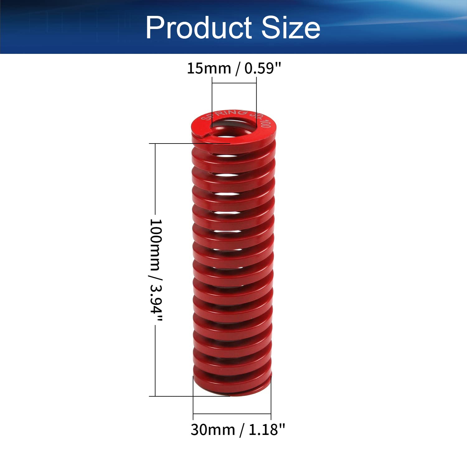 Small Springs Yinpecly 30mm OD 15mm ID 30mm Long Spiral Stamping Light ...