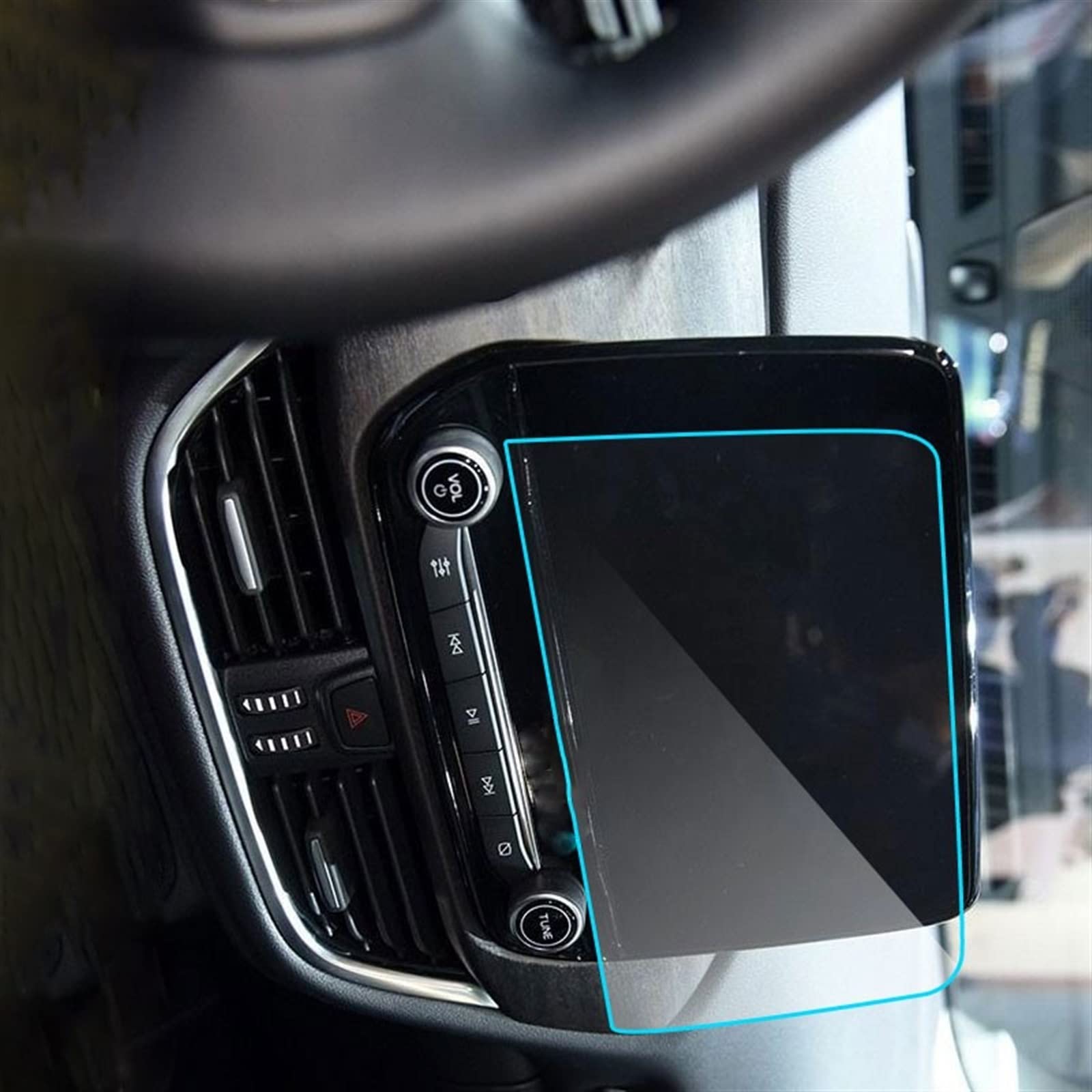 Film trempé Ford Puma protecteur haut de gamme pour écran tactile 8 pouces GPS