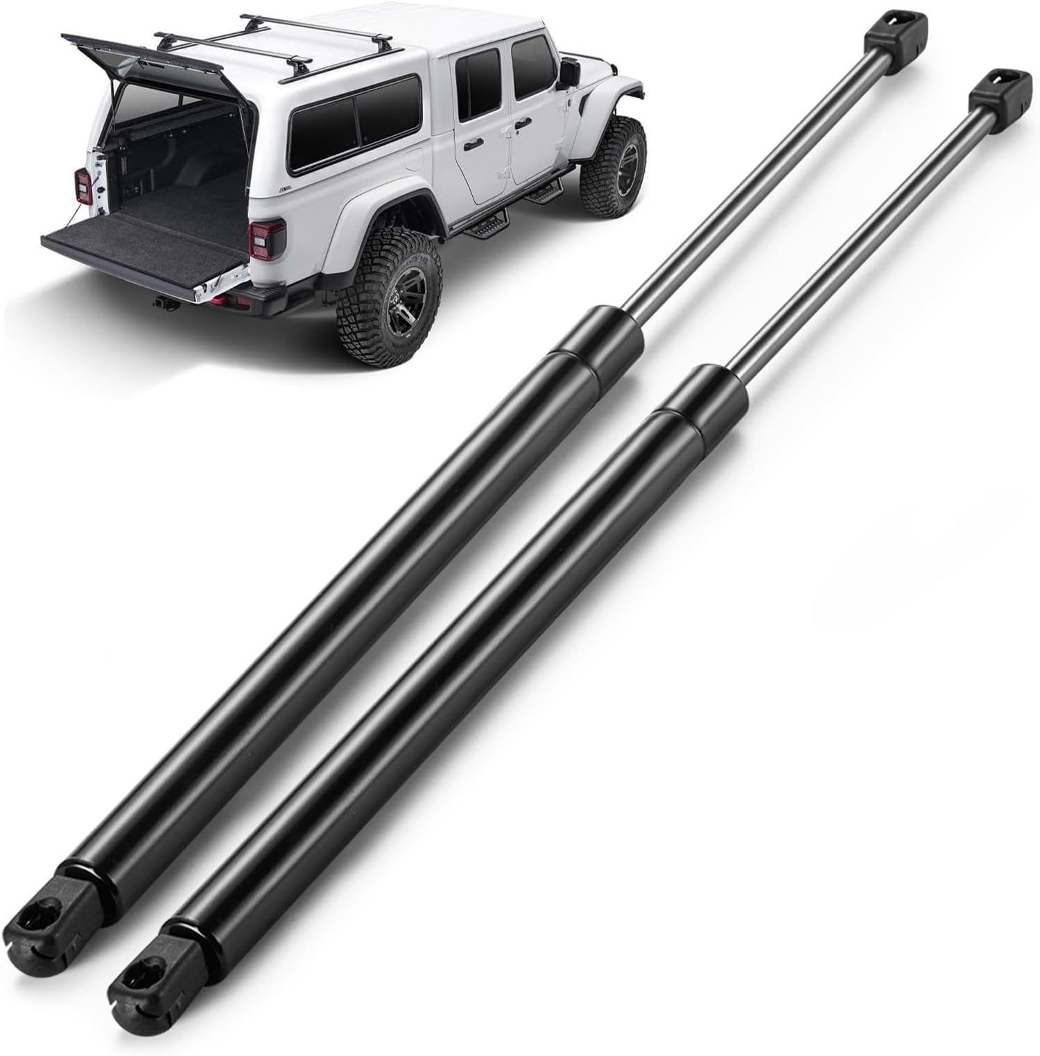 ARANA Rear Glass Struts Lift Support Compatible with 1997-2006 Jeep Wrangler Shocks - Rear Glass Window Replacement Strut - Gas Charged Lift Supports (Pair / 2pc)