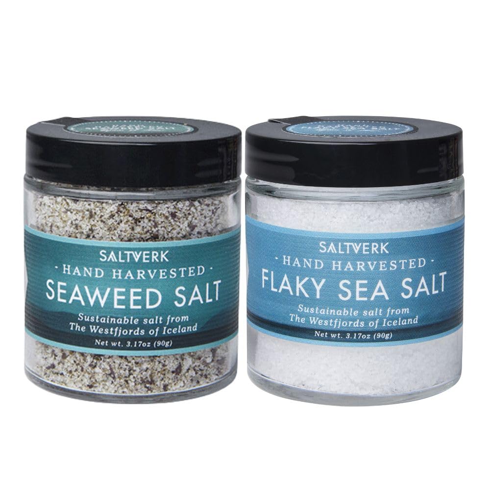 Saltverk Icelandic Sea Salt - Seaweed + Flaky Sea Salt Bundle