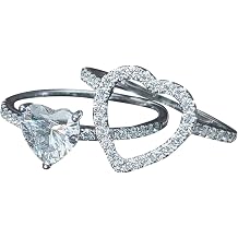 Warehouse Amazon Warehouse Deals 925 Sterling Silver Rings For Women Warehouse Amazon Deals Return Pallets For Sale Liquidation Cubic Zirconia Promise Rings Wedding Rings Jewelry For Brides Gift