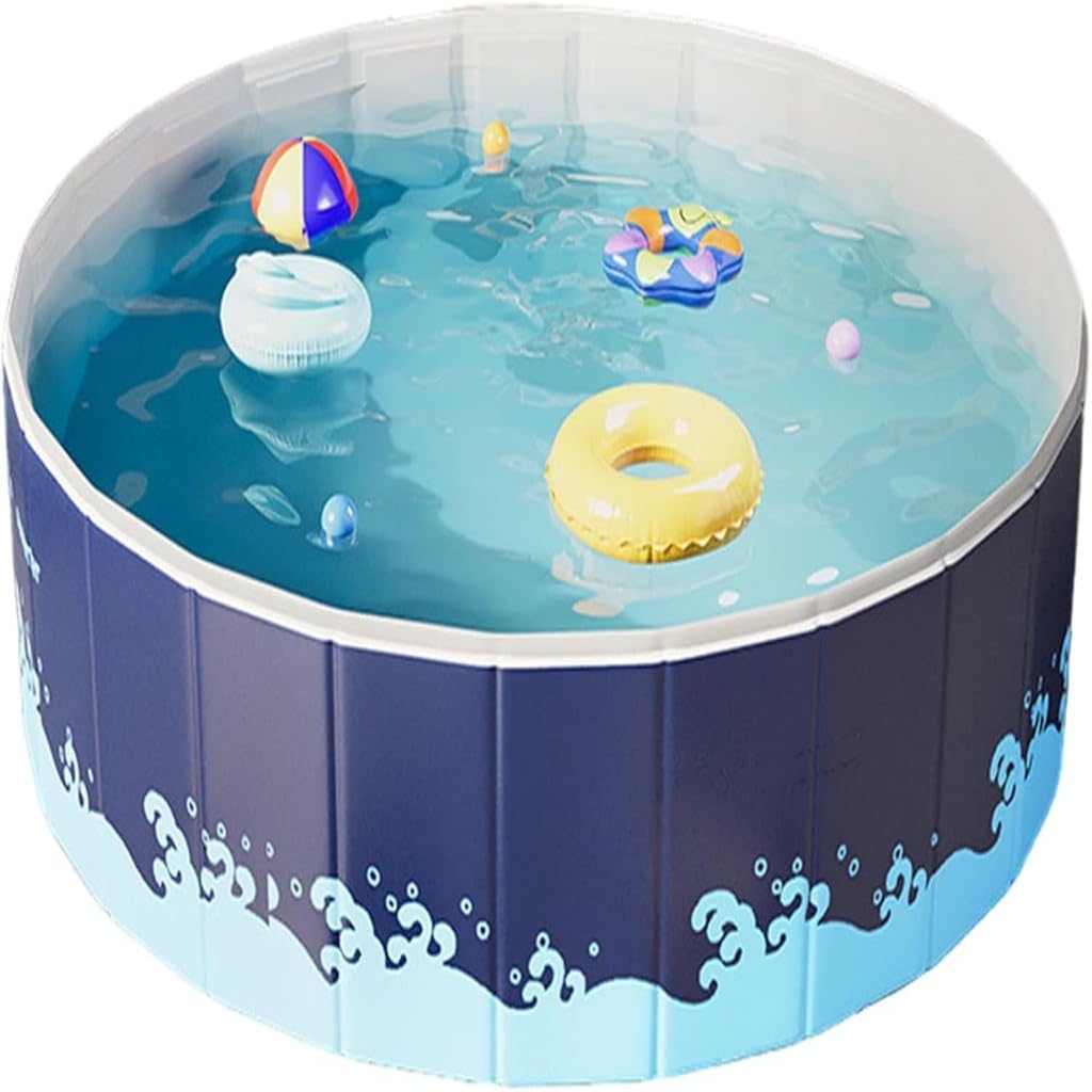 Non-inflatable Swimming Pool, Foldable Swimming Pools Ground(Blue,180 * 48cm)