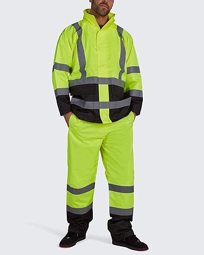 Miniatura 4 de Utility Pro, Chaqueta impermeable reflectante de alta visibilidad (Lima) (L)