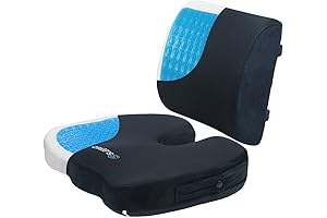 Cool Cushion for Car Seat Driver - Sleepavo Memory Foam Cooling Gel Seat Cushion