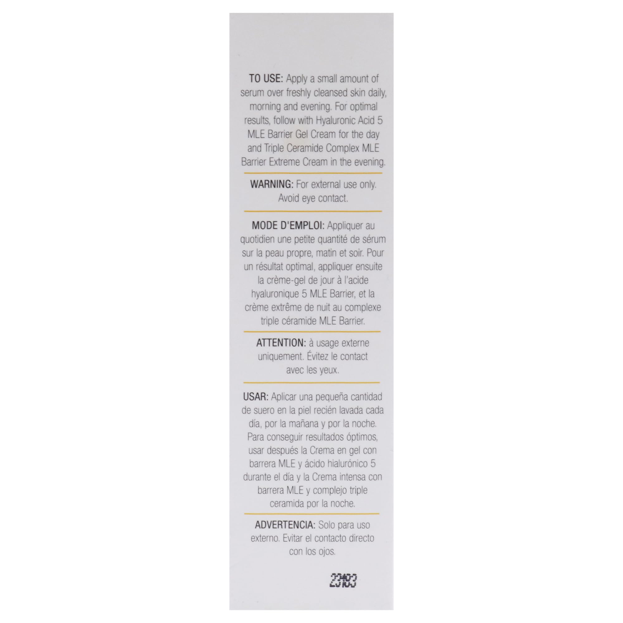 e.fek.tiv Beauty Gotu Kola MLE Barrier Serum - Głębokie nawilżanie i nawilżanie- Skincare- siarczan- wolny- Unisex- 1 fl oz