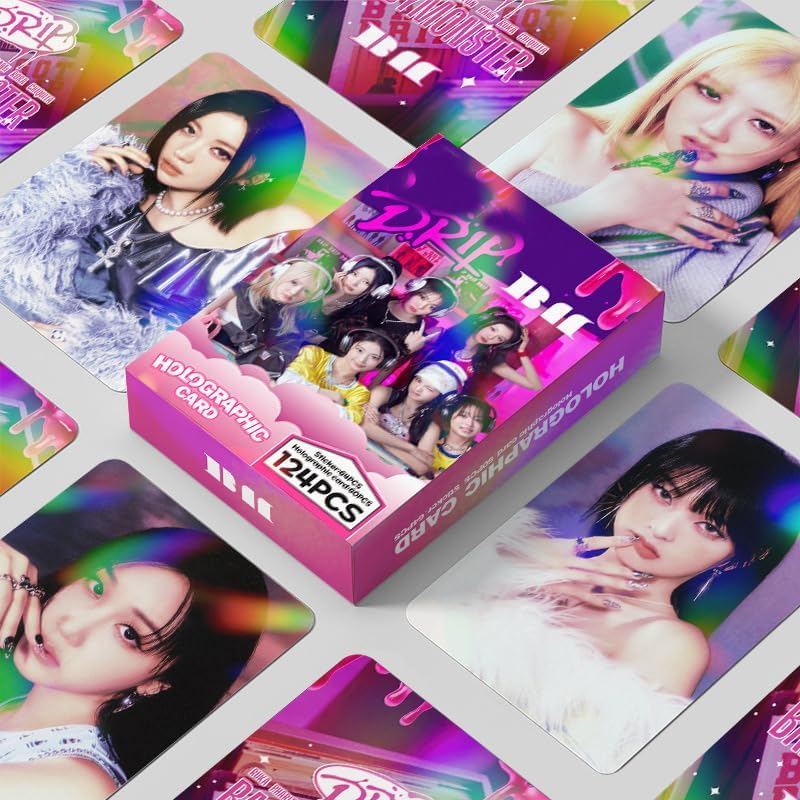 124PCS Laser Baby-M Photocards 2025 New Album Lomo Cards,Baby-M Cards for Gift and Fans Collection (Pink) - Image 2