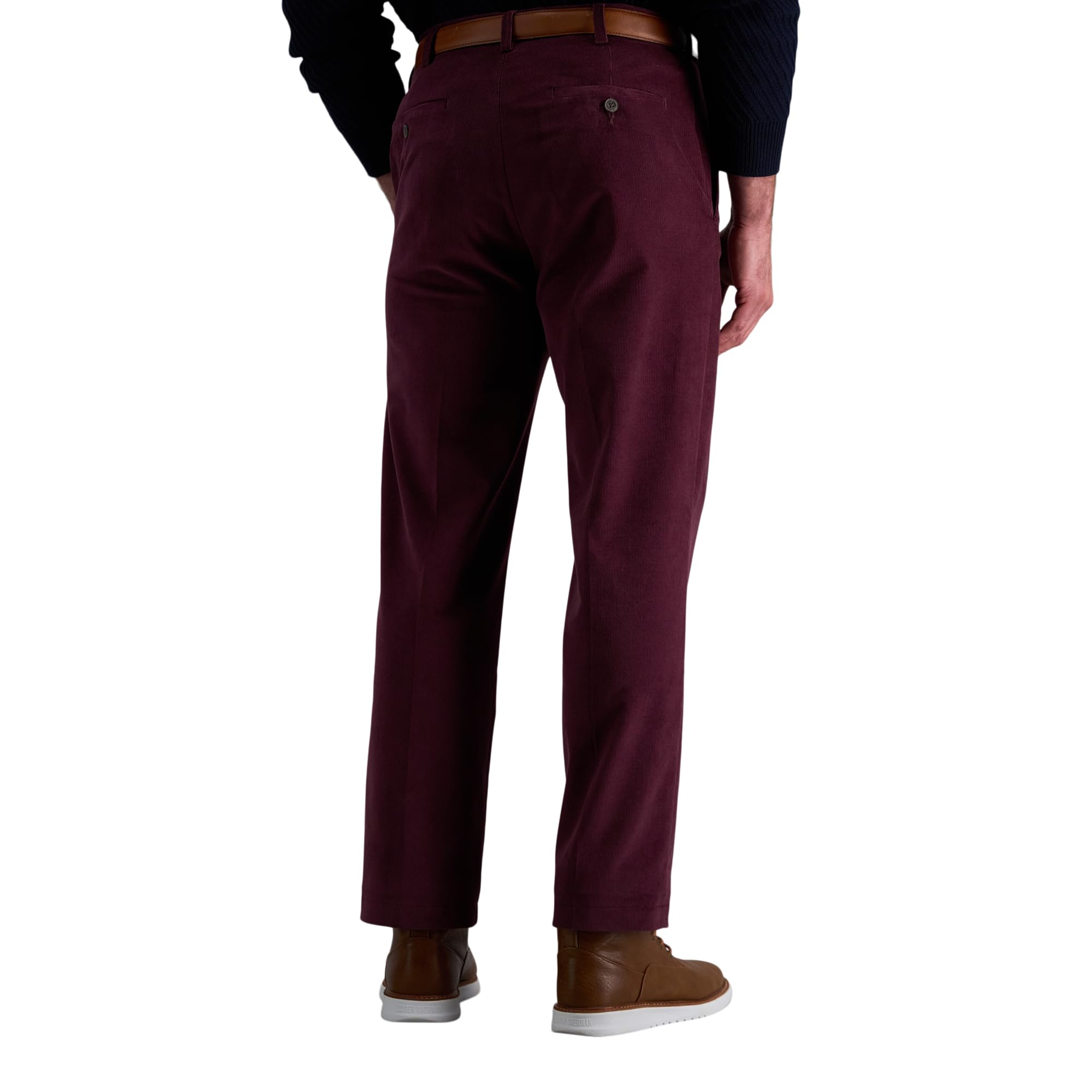 Haggar Herren-Hose, Premium-Stretch-Kord, Klassische Passform