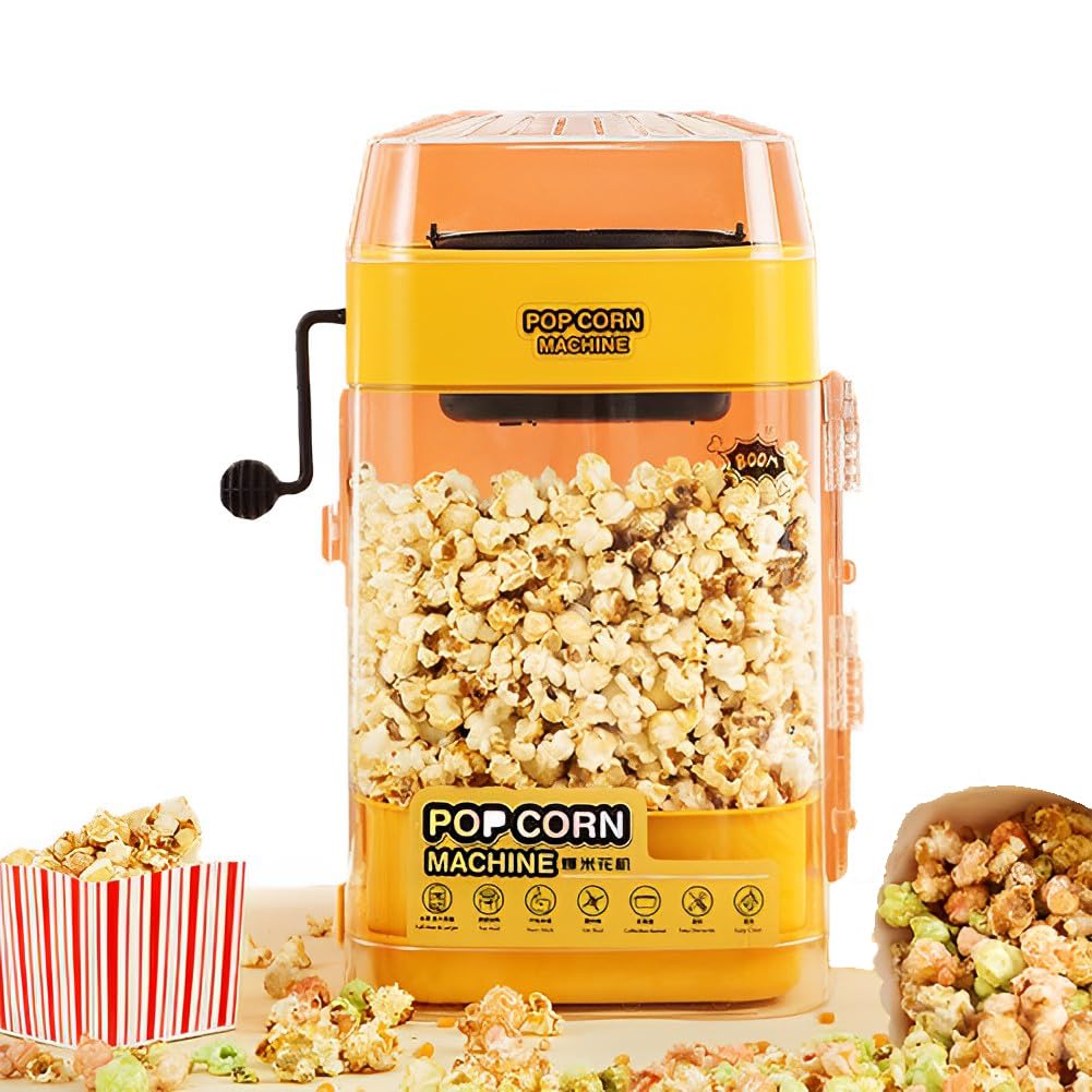 Macchina per popcorn, Macchina per popcorn, Macchina per popcorn ad aria calda, Popping Qucik da 2 minuti, per spuntini senza grassi, sani e senza olio, per bambini, Serate cinematografiche 350 W