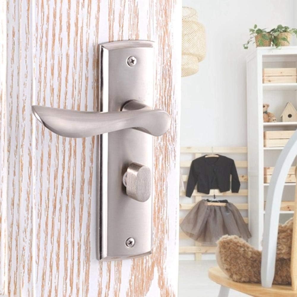 Door Handle,Interior Door Handle, Keyed Mortise Lever Mount Latch Mortise Handle Set for Screen and Storm Doors Door Security Door Lock for Bedroom Toilet Door Handle