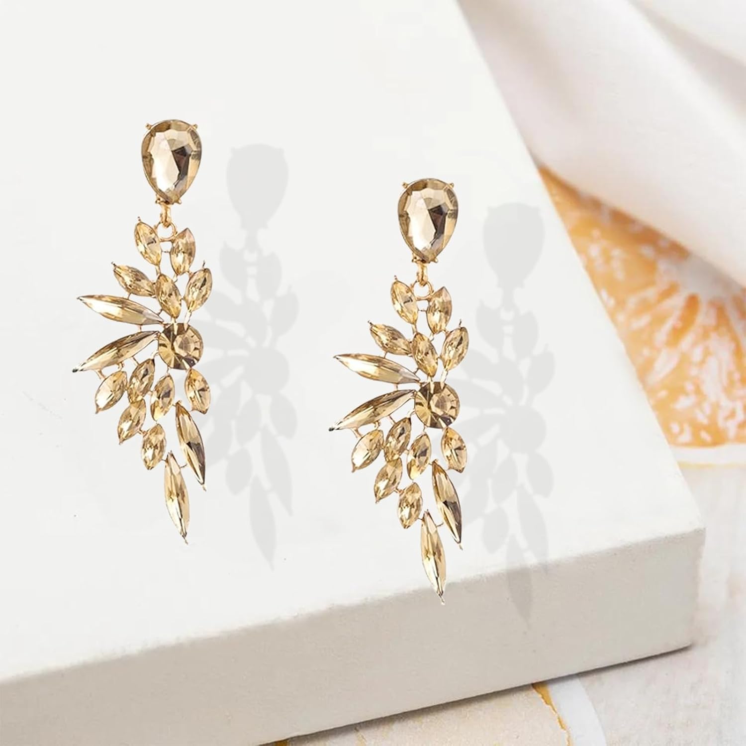 Crystal Earrings for Women Trendy Sparkling Bling Crystal Chandelier Marquise Cluster Dangle Drop Earrings Statement Prom Wedding Bridal Jewelry - Image 7