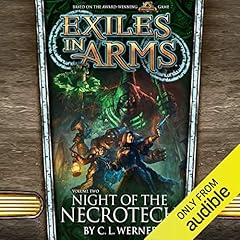 Night of the Necrotech Audiolibro Por C. L. Werner arte de portada