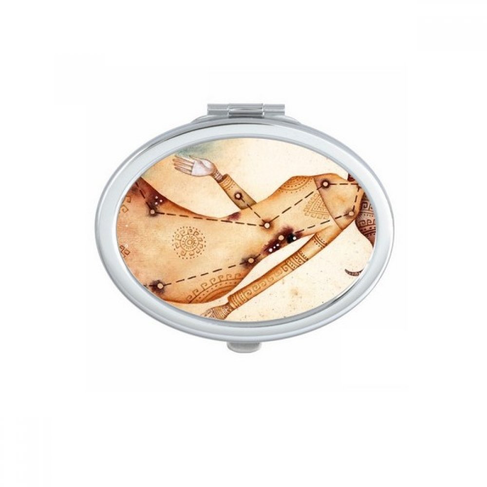 Miroir compact Vierge constellation zodiaque petit miroir de poche portable