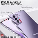 TheGiftKart Ultra-Hybrid Crystal Clear Back Case Cover for Samsung Galaxy S22 5G | Shockproof Design | Hard Back Cover Case for Samsung Galaxy S22 5G (PC & TPU, Transparent) gallery image