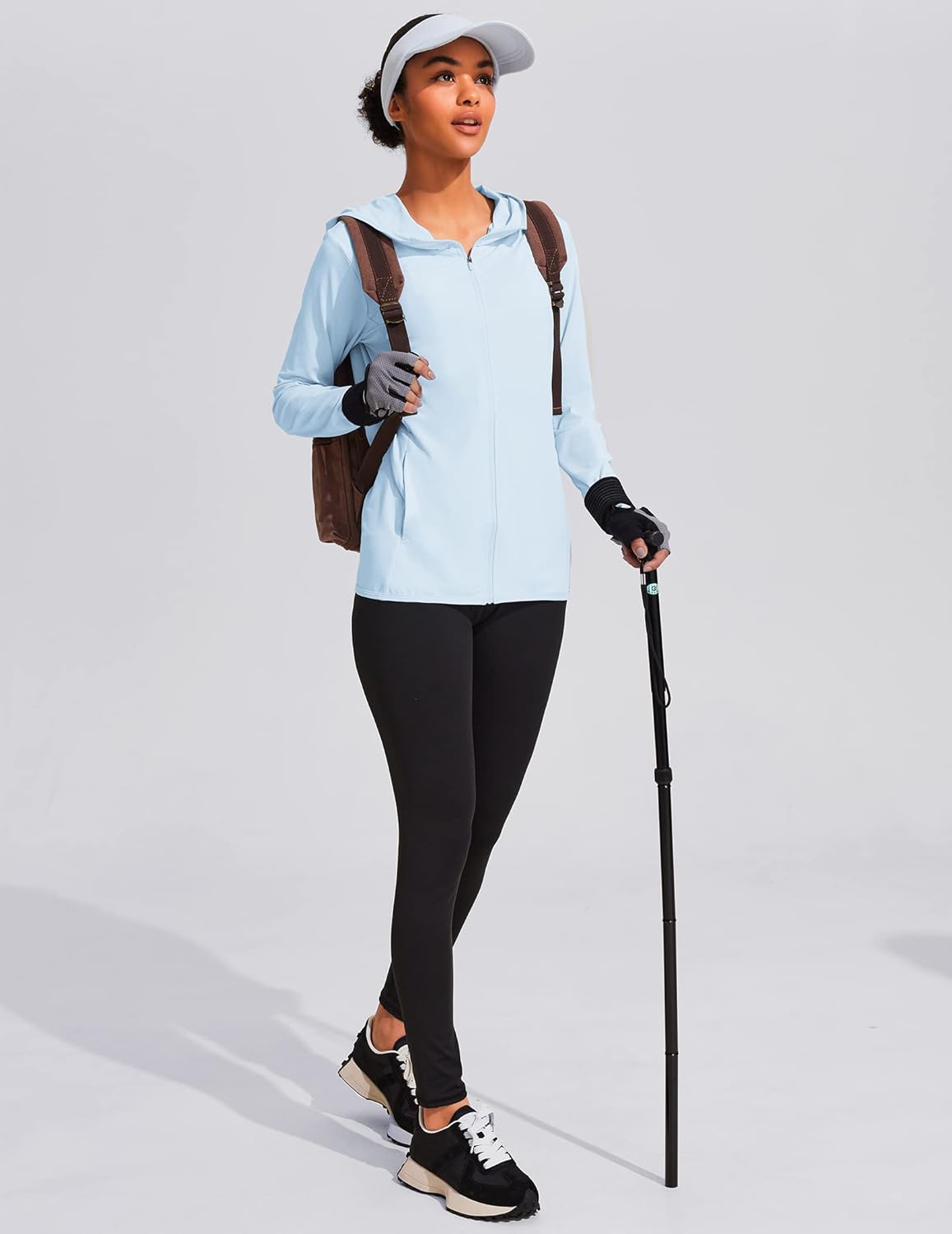 COOrun Women's UPF 50+ Sun Protection Hoodie Jackets Full Zip Long Sleeve Active Shirts Outdoor Hiking Running - Image 6