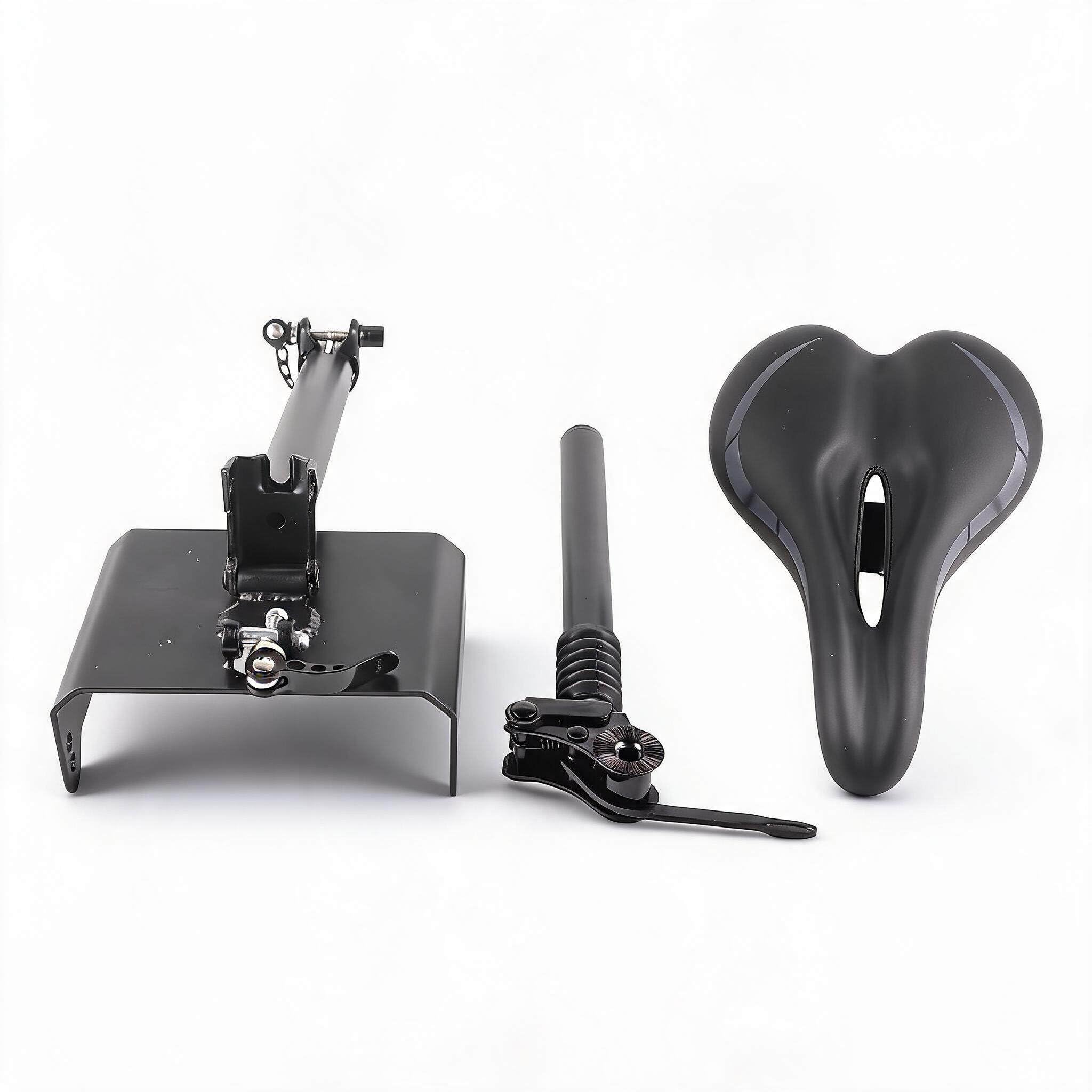 Dpofirs Sella per Sedile Regolabile, Sella per Scooter Elettrico Pieghevole in Altezza Regolabile con Imbottitura in Schiuma per Assorbimento degli Urti per Monopattino Elettrico F20 F25 F30 F40