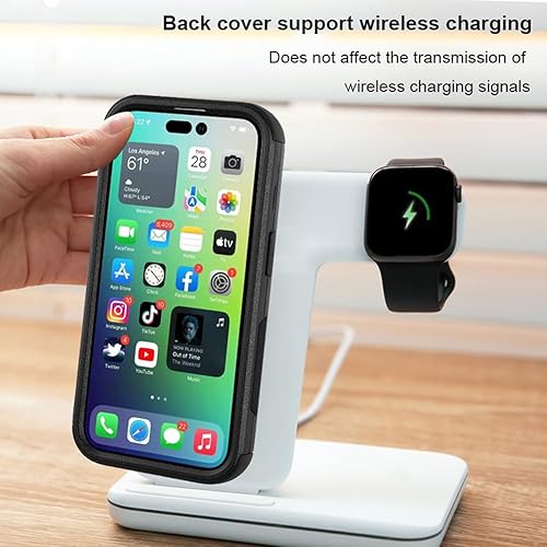 Miniatura 6 de X-belmox Funda resistente para iPhone 14 Pro Max de 6.7 pulgadas, funda protectora militar resistente para iPhone 14 Pro Max con protector de