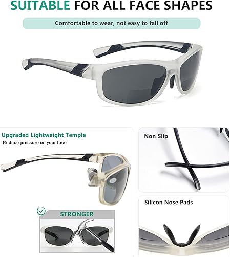 Miniatura 4 de Eyekepper Gafas de sol deportivas bifocales polarizadas para mujer