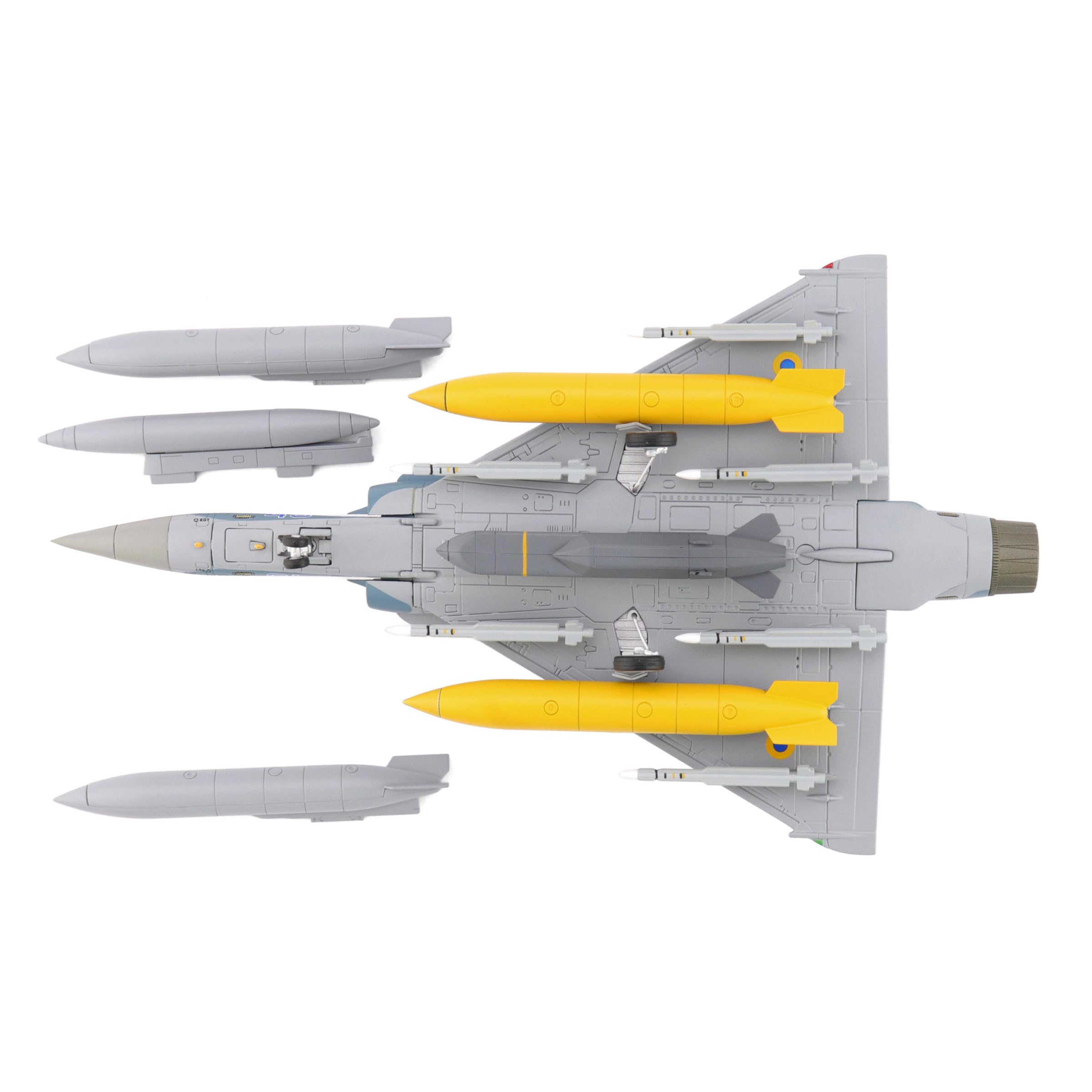 Hobby Master | Replica di aerei militari pressofuso in scala 1:72 | Mirage 2000-5F Ukranian Air Force, 2025 (con missili per cuoio capelluto) | Modello HA1622