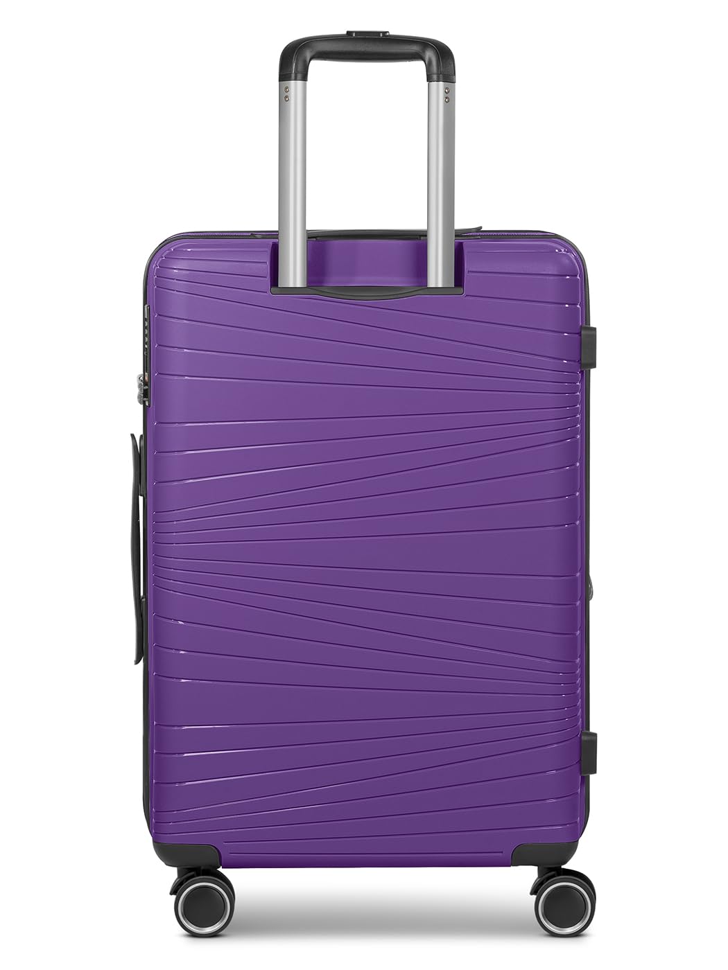 Franky Dallas 3.0 - Trolley rigido con 4 ruote, Viola, Kofferset (3-teilig), Valigia con ruote doppie e lucchetto TSA