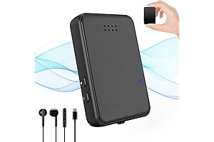 64GB Digital Voice Recorder with Playback - Audio Recording Device That Conceals Noise