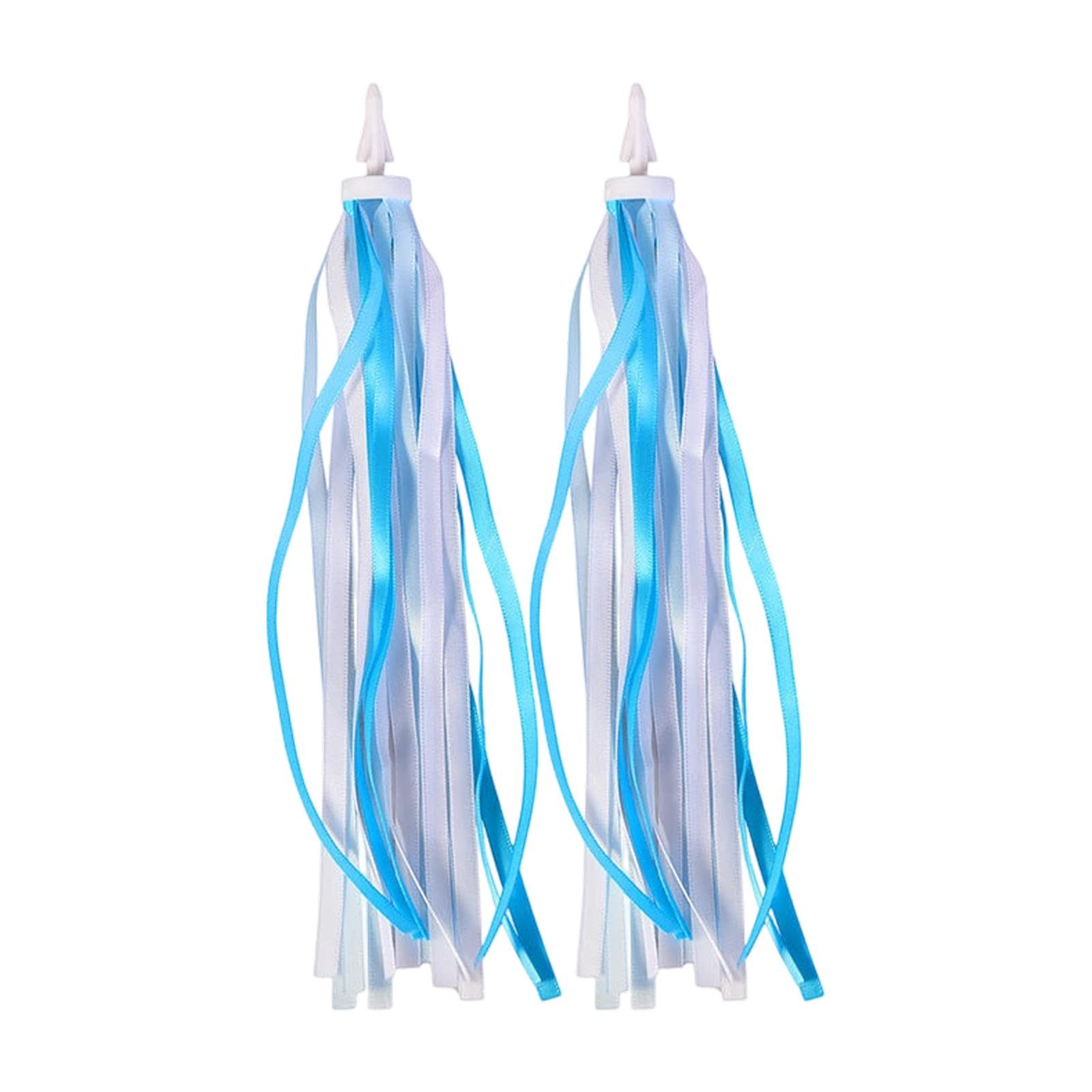 2 Pieces Kid Bike Handlebar Streamers Bicycle Tassel Ribbons Blue-picture-28