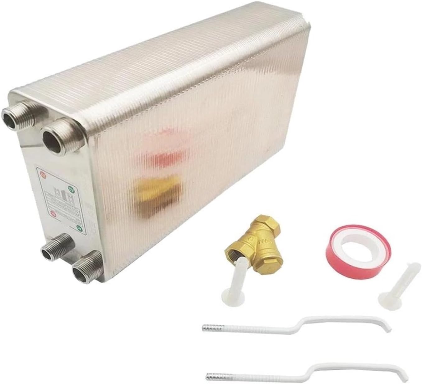 100 Plates stainless steel heat exchanger Beer Wort Chiller Cooler Home Brewing Beer Brazed plate type water heater SUS304(Different side)