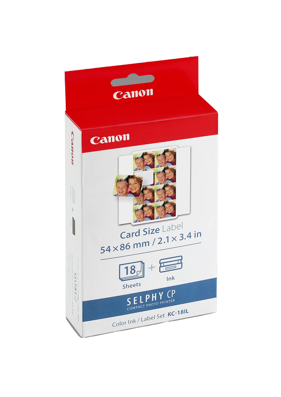 CANON KC-18IL Kit 18 Impressions Contenant chacune 8 Mini-Autocollants