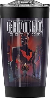 Logovision Batman Beyond Facing Fate Stainless Steel Tumbler 20 oz Coffee Travel Mug/Cup, Vacuum Insulated & Double Wall with Leakproof Sliding Lid | Great for Hot Drinks and Cold Beverages