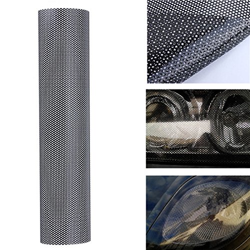 JenNiFer106x28cm Tinting Perforated Mesh Film Fly-Eye Tint Headlight Rear Lamp