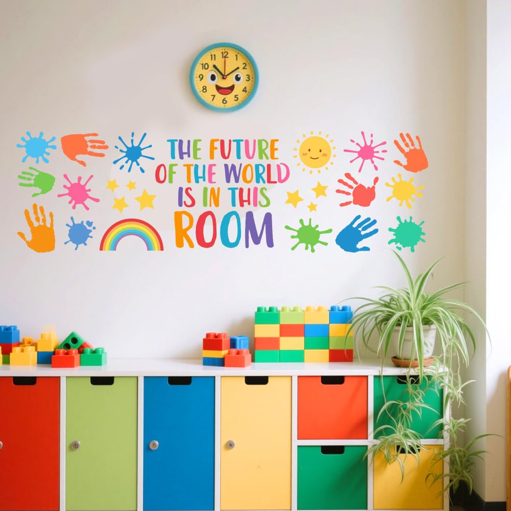 Peacoblue Colorful Inspirational Words Wall Stickers Decals Decor Removable Peel and Stick