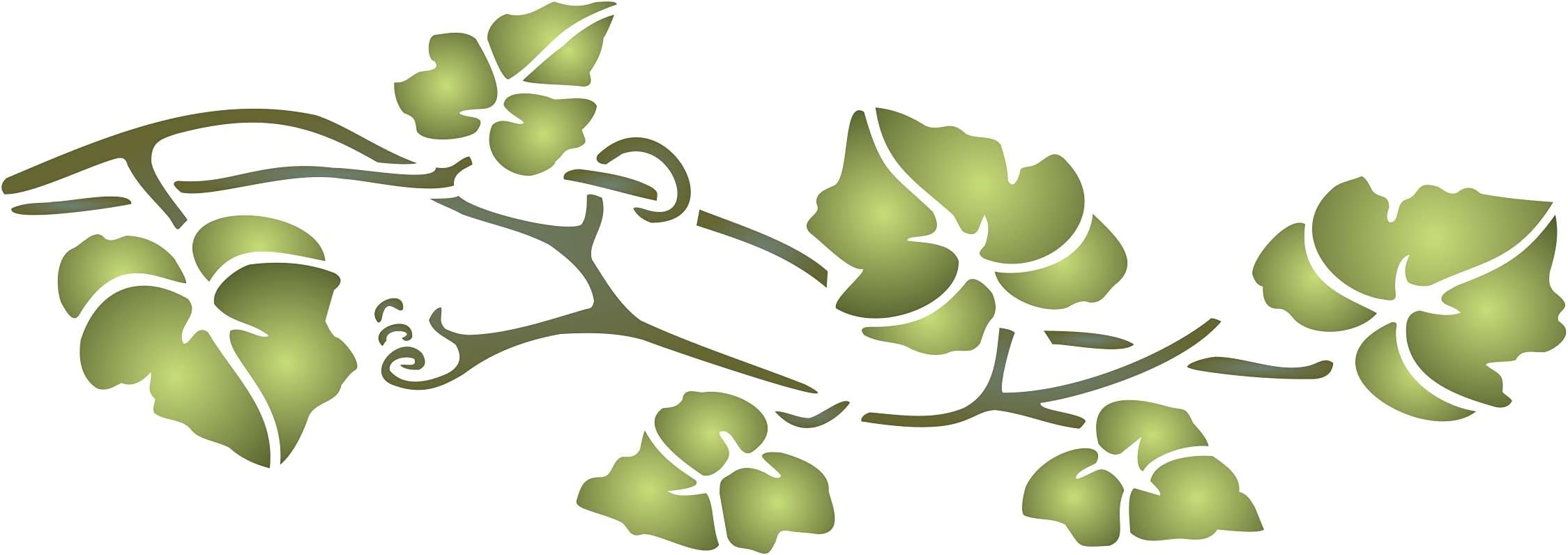 Stencils for Walls: Vine Stencil, 8.5 x 3 inch (S) - Classic Wall Flower Border Stencils for Painting Template