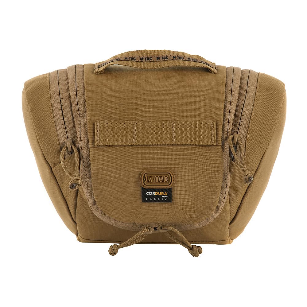 M-Tac Taktyczna kosmetyczka Elite Gen.II – podróżna i wojskowa kosmetyczka, Cordura 500D, wodoszczelna, kompaktowa, do użytku na zewnątrz, na kemping, Bundeswehrę i Airsoft, Coyote