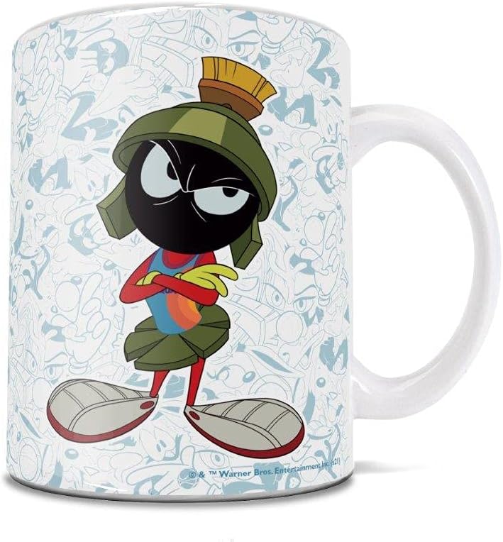 Trend Setters Space Jam: A New Legacy – Looney Tunes – Marvin the Martian – Tune Squad - 11 oz Ceramic Coffee or Tea Mug – Officially Licensed Merchandise - Perfect for gifting or collecting WMUG1229