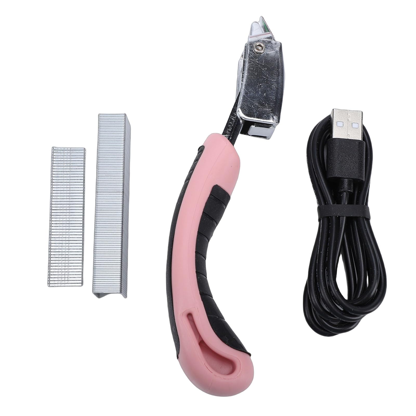 Fdit Graffatrice Elettrica Senza Fili, Sparapunti Ricaricabile 2000 MAh for | Struttura in ABS, Antiruggine, Avvio di Sicurezza, Chiodi U e T Inclusi