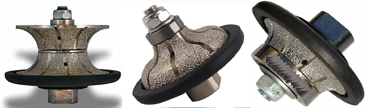 Diamond 3/4" Demi Bullnose Full Bullnose 1 1/2" Ogee Bullnose Shaping Profile Grinding Wheel Granite Marble Artificial Stone Concrete Limestone countertop Tile Edge Treatment B20 V20 F40 Router Bit