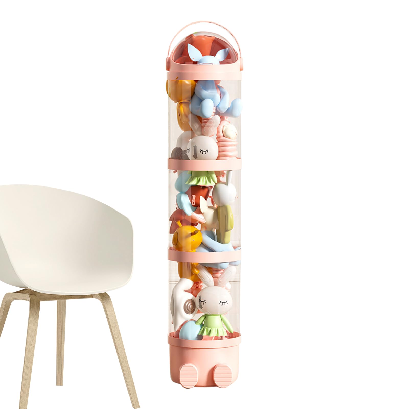 Tuba Na Pluszaki Przezroczysty Pojemnik Do Ekspozycji Lalek Oszczędzający | Organizer Na Pluszaki O Wysokości 162 Cm Do Żłobka, Bawialni, Akademika I Pokoju