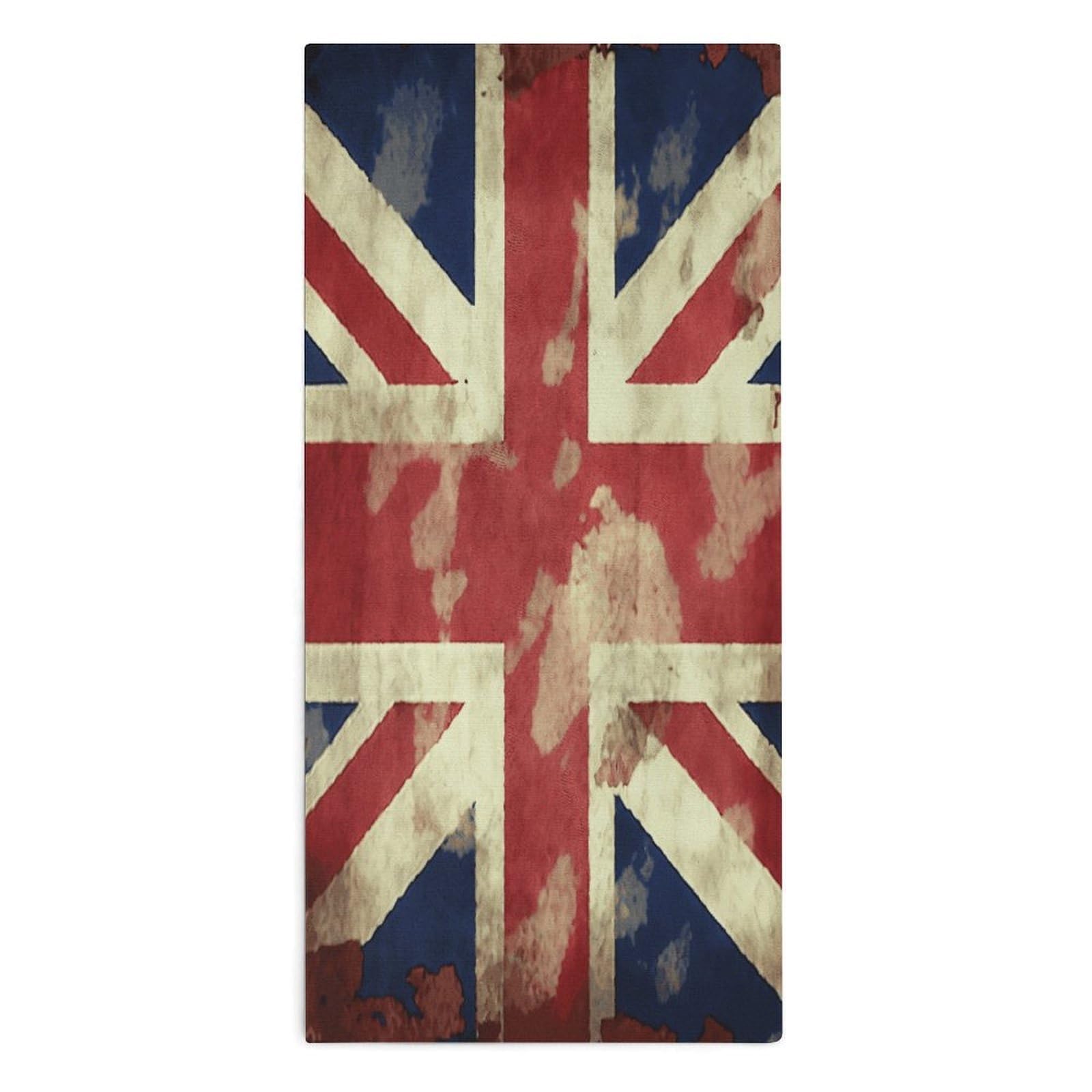 YUXBVKRS Union Jack British Hand Towels for Bathroom 14x29 Inch