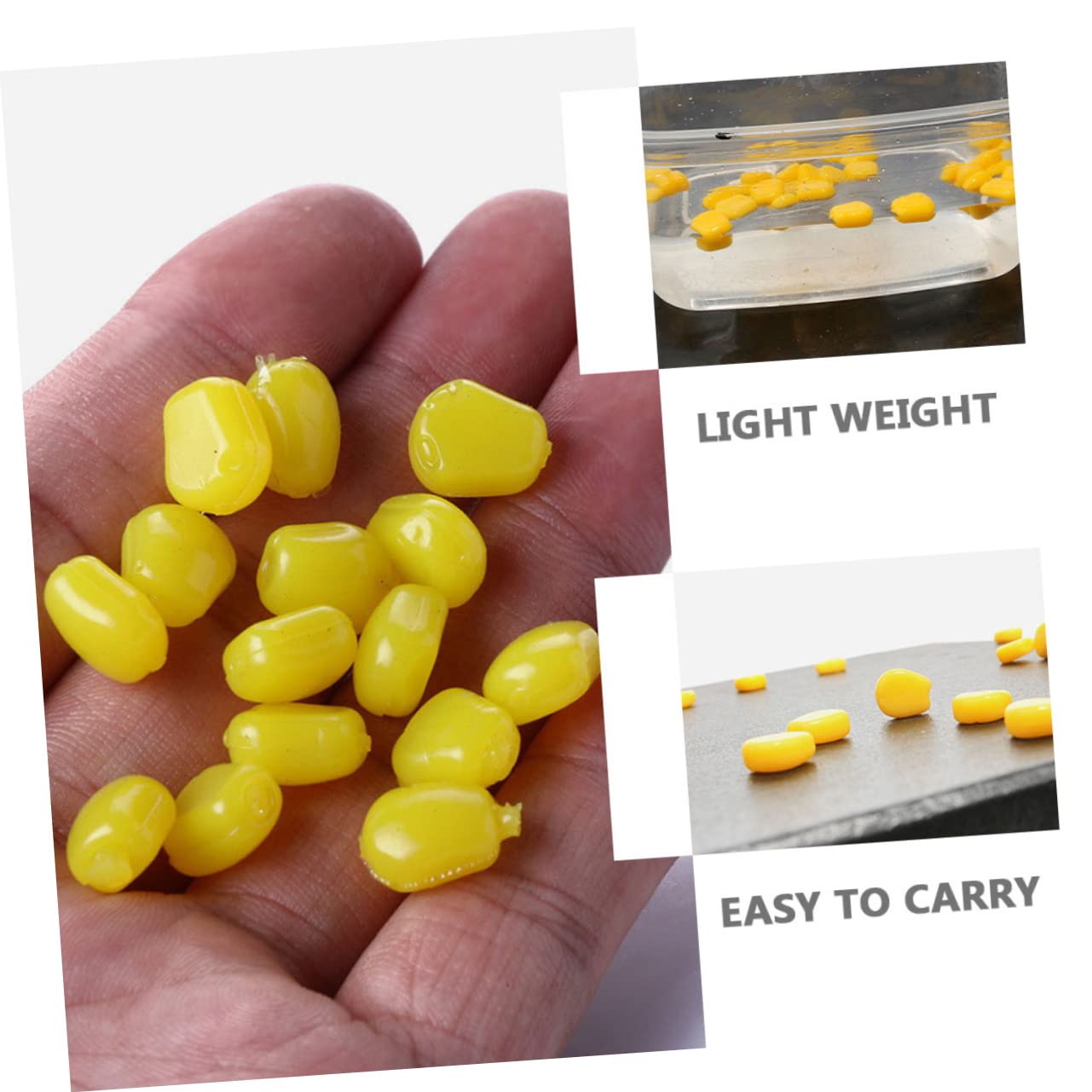 BESPORTBLE 600 Pièces Appâts De Maïs Appâts De Pêche Aux Grains Faux Leurre De Pêche Leurres De Coulée Leurres De Pêche Leurre De Pêche Au Bar Appâts De Carpe Appâts De Poisson Leurres