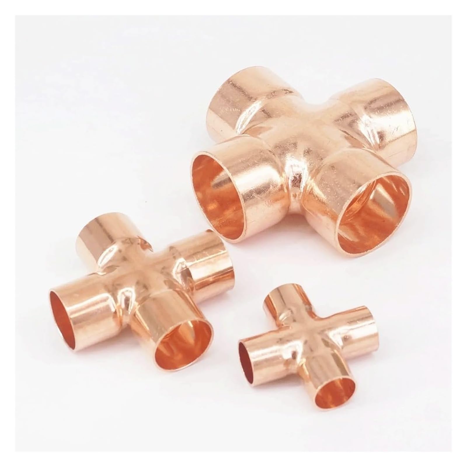 Raccordo for tubi, adattatore a croce con estremità in rame a 4 vie, for raccordo in ottone for ferramenta idraulica(42x1.4 mm)