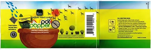 Miniatura 6 de Nema Globe Pot Popper - 8 x 1 millón de nematodos beneficiosos (S.feltiae), producto orgánico para interiores, control de moscas del mantillo y de