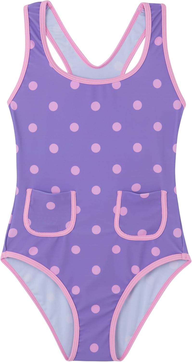 Gottex Kids Racerback One Piece Swimsuit Chlorine Fade Resistant and Built-in UPF UV Protection