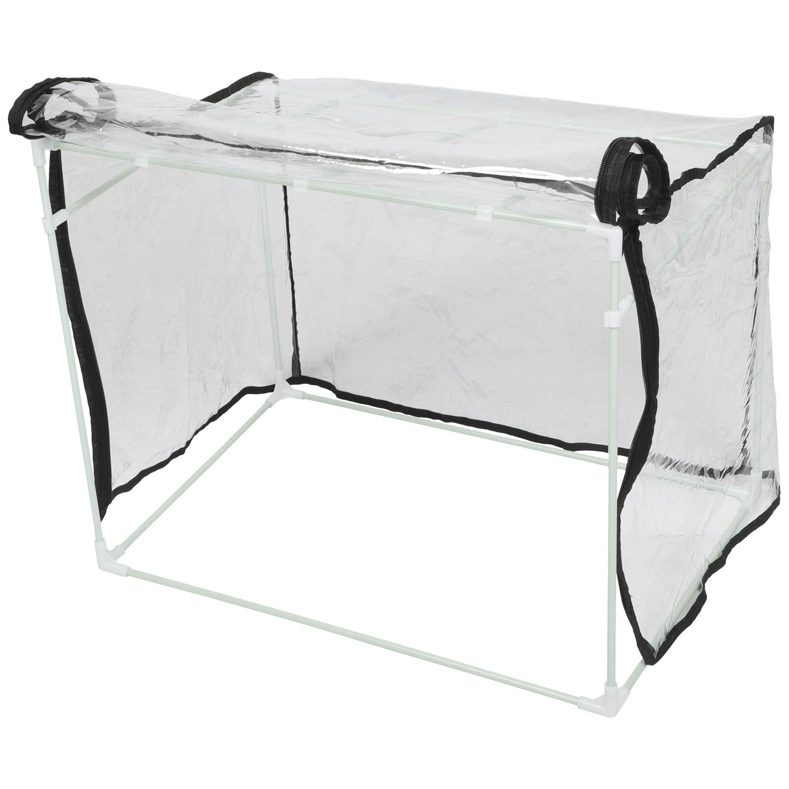 Luxshiny Kleiner Gewächshaus für Fensterbank und Kleinen Garten PVC und Fiberröhren Platzsparend und Wetterfest für Frostschutz im Winter und Einfache Pflanzenpflege