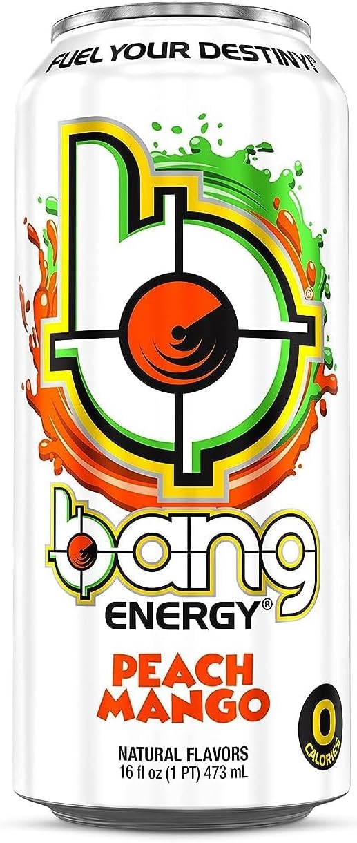 Bang Energy Drink - Peach Mango - 16fl.oz. (Pack of 16)