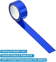 Vista 3 de PATIKIL Cinta adhesiva metálica Washi de 0.591 in x 16.4 ft, 4 unidades de papel de arte para espejo, autoadhesivas, para bricolaje, manualidades