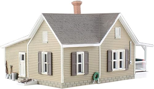 Miniatura 3 de Casa de 2 pisos de la abuela Escala N construida y lista Woodland Scenics