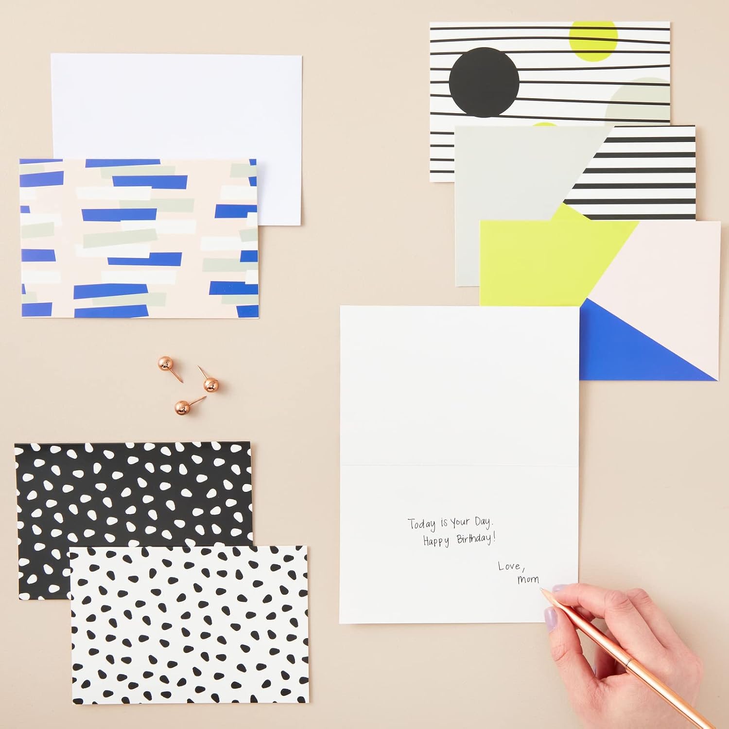 48 Pack Blank Greeting Cards with Envelopes for All Occasions, 6 Geometric Designs (4 x 6 In)
