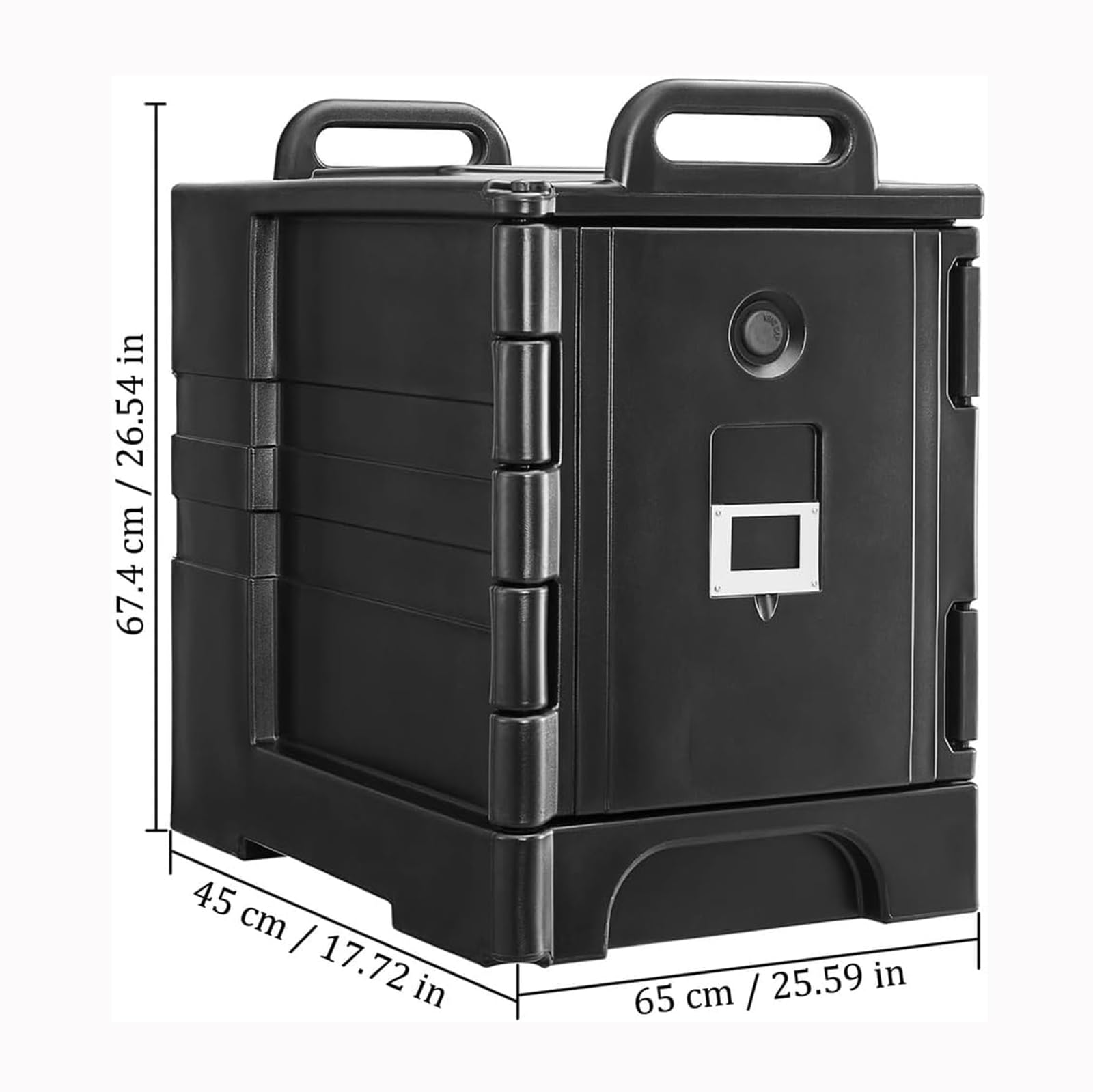Transportador de alimentos aislado, caja caliente LLDPE de 81 cuartos para catering, restaurantes, cantinas, fiestas