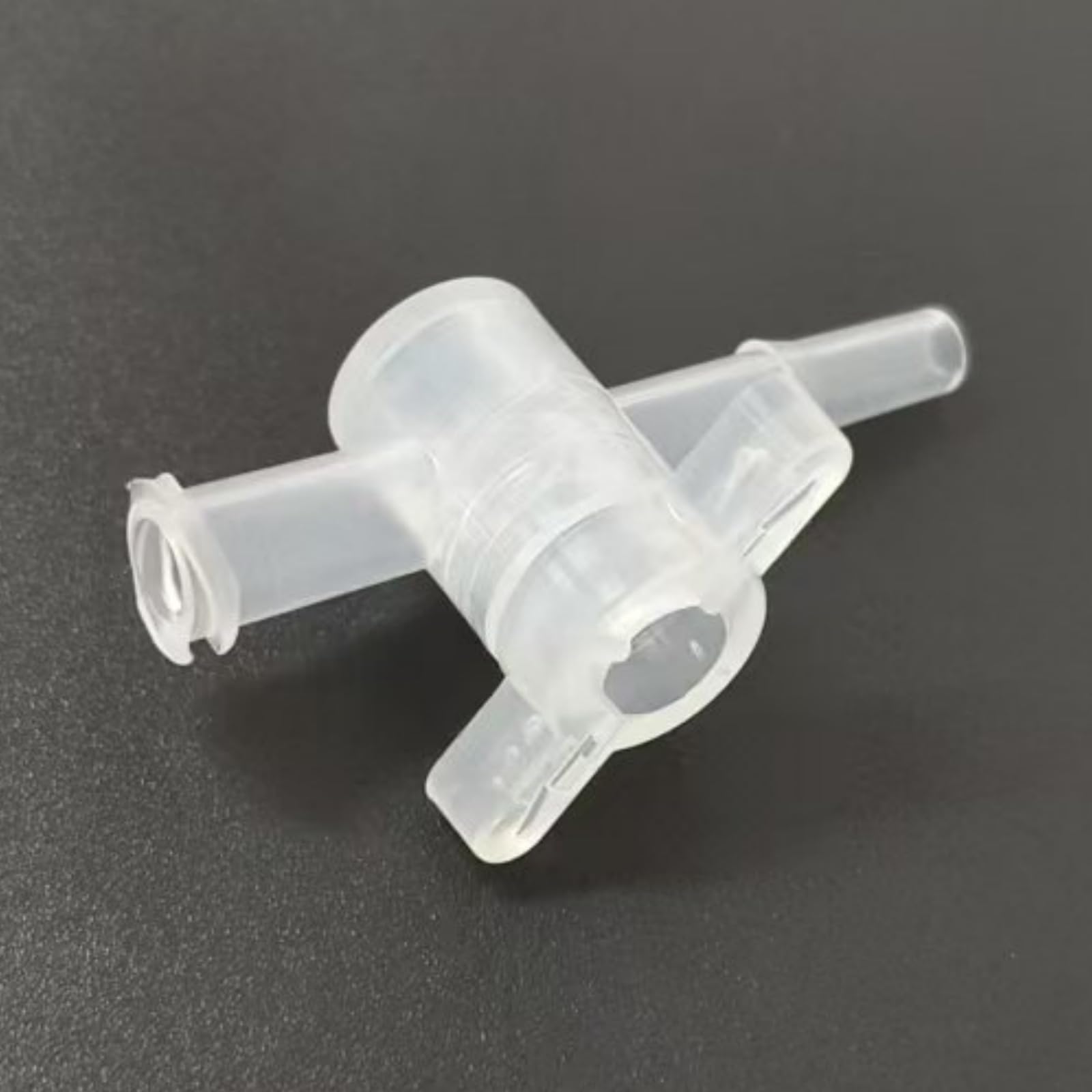50 llaves de paso de 2 vías for sistemas de bloqueo y catéter, válvula de conexión de plástico duradera for uso en laboratorio y transferencia de fluidos(Transparent)
