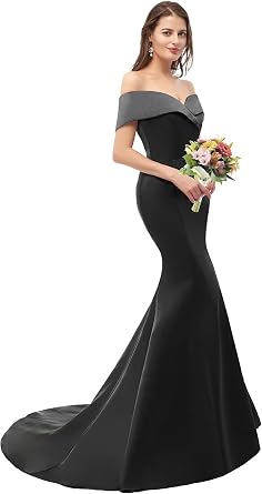 Off The Shoulder Prom Dresses Long Mermaid Wedding Guest Bridesmaid Dresses Formal Evening Dresses for Women